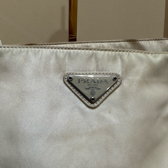 Prada City Cream Tessuto Nylon Handbag Small - Picture 2 of 9